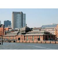 1999_0002 Blick auf die Fischaktionshalle von Hamburg Altona. | Altonaer Fischmarkt und Fischauktionshalle